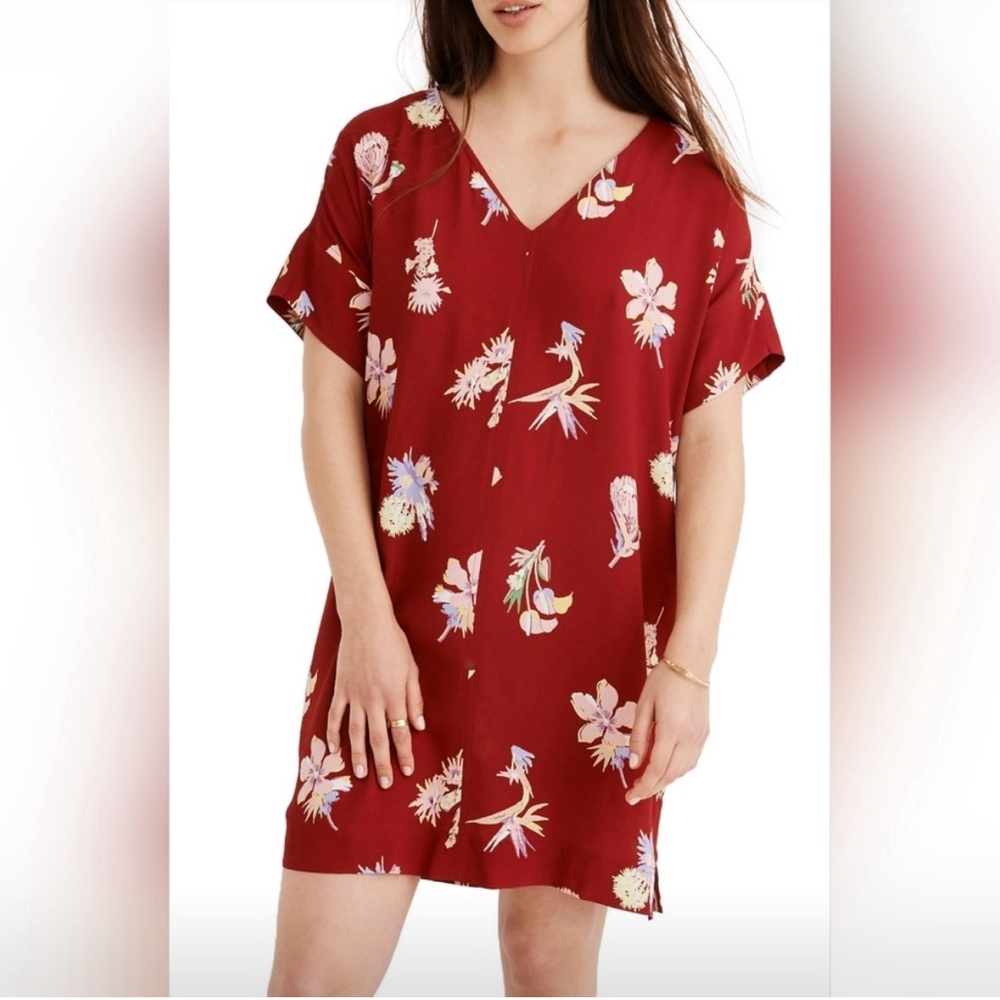 Madewell novel shift dress in Bird of Paradise
